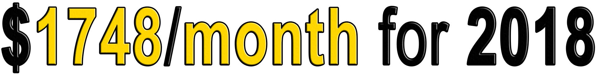 My Social Security Disability is $1748/month